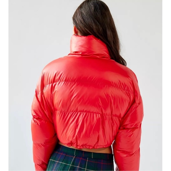 Urban Outfitters Bold Red Puffer Jacket - Picture 2 of 5